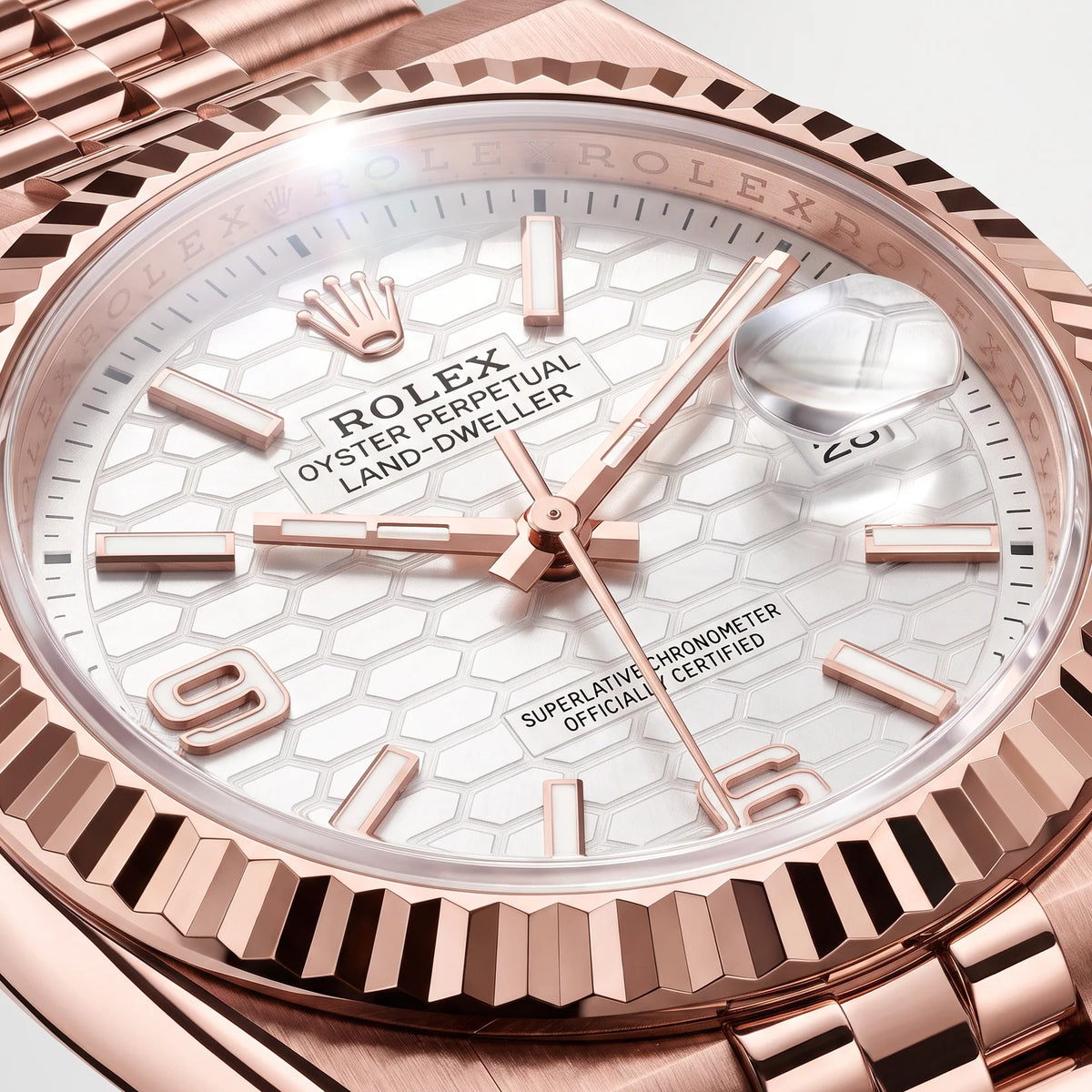 Vandor Land-Dweller Oyster Everose gold White Dial | RL40 M127335-0001