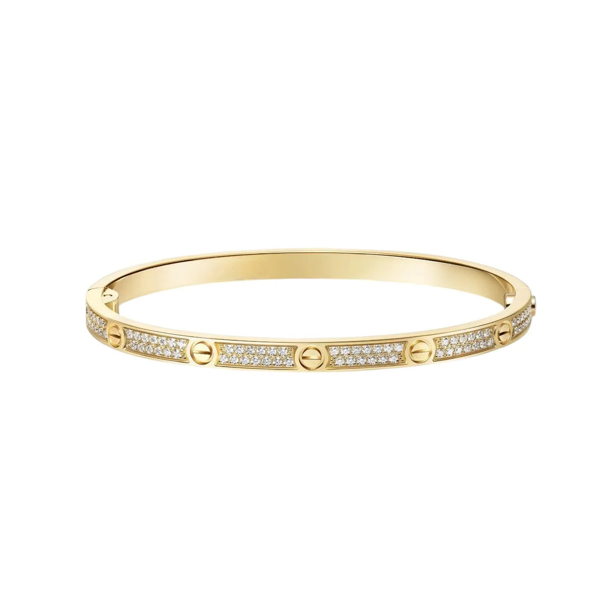 L'amour Amour Bracelet Small Pavé Model Gold