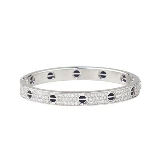 L'amour Amour Bracelet Diamond Pavé & Black Ceramic