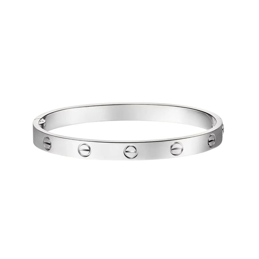L'amour Amour bracelet classic model Single-Screw Closure White Gold