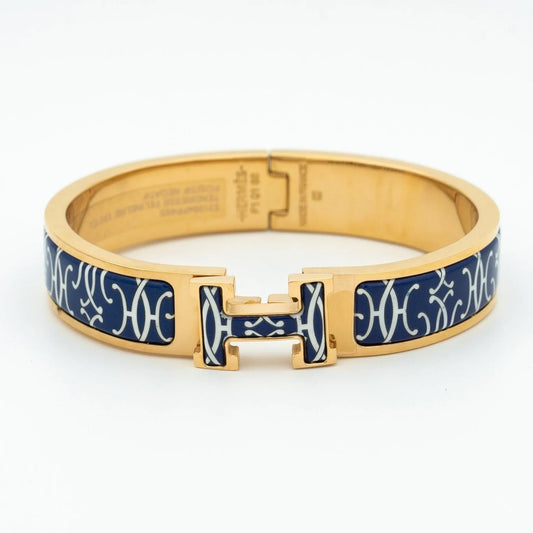 L'amour H Black Multicolor Bracelet Rose Gold