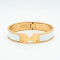 L'amour H White Bracelet Rose Gold
