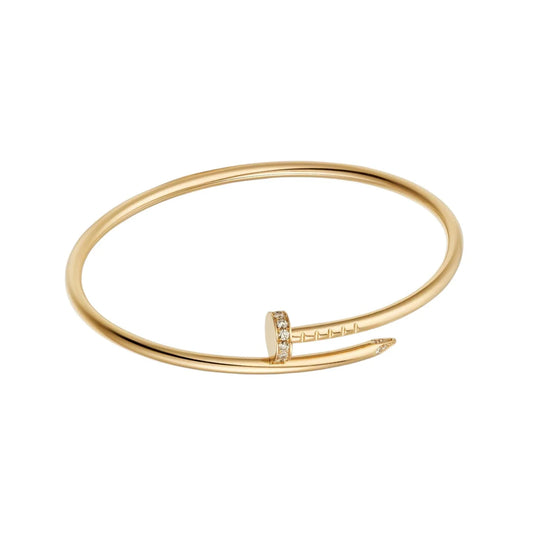 L'amour Linéa Clou Bracelet Small Model Diamond Gold