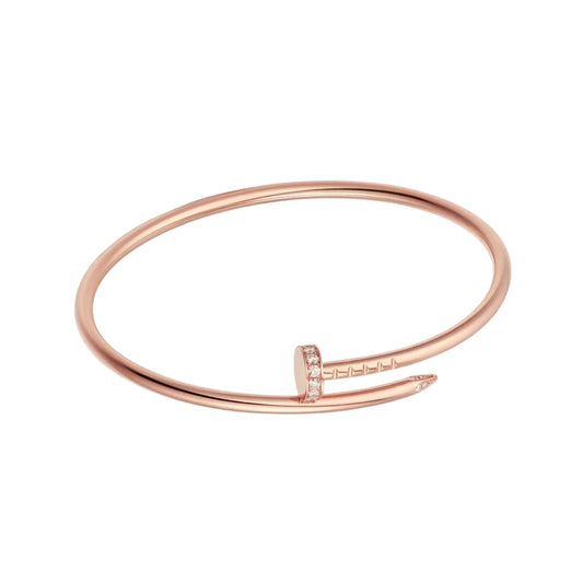 L'amour Linéa Clou Bracelet Small Model Diamond Rose Gold