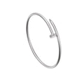 L'amour Linéa Clou Bracelet Small Model Diamond White Gold