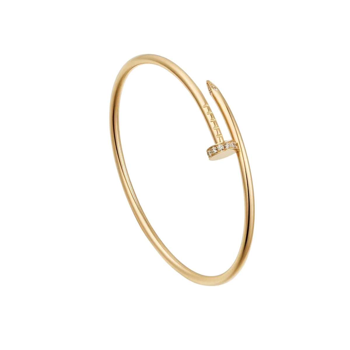L'amour Linéa Clou Bracelet Small Model Diamond Gold