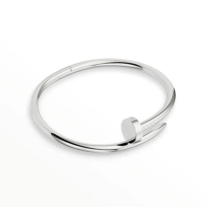 L'amour Linéa Clou Bracelet Classic Model White Gold