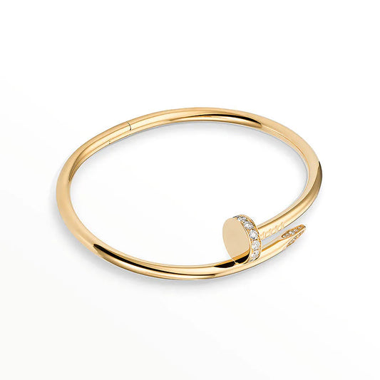 L'amour Linéa Clou Bracelet Classic Model Diamond Gold