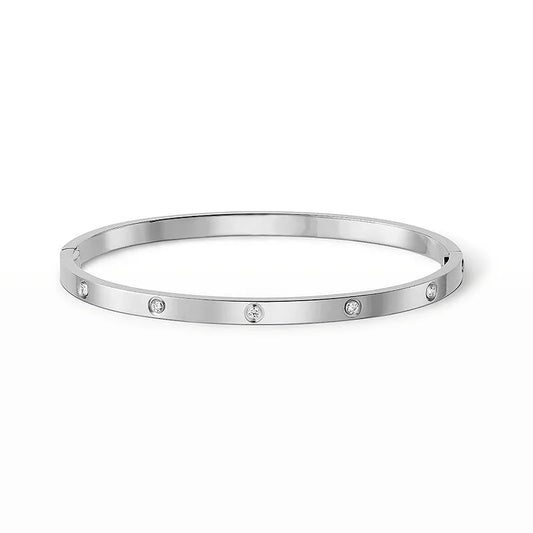 L'amour Amour Bracelet Small Model 10 Diamonds White Gold