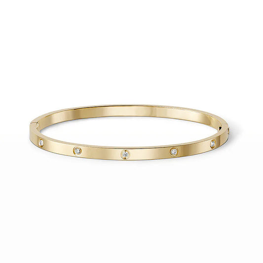 L'amour Amour Bracelet Small Model 10 Diamonds Gold