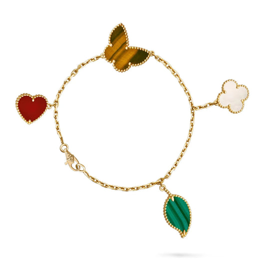 L'amour Lucky Nature Multi-Charm Bracelet