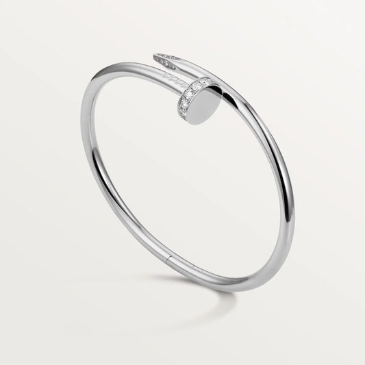 L'amour Linéa Clou Bracelet Classic Model Diamond White Gold