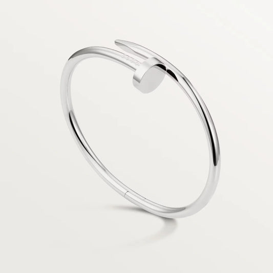 L'amour Linéa Clou Bracelet Classic Model White Gold