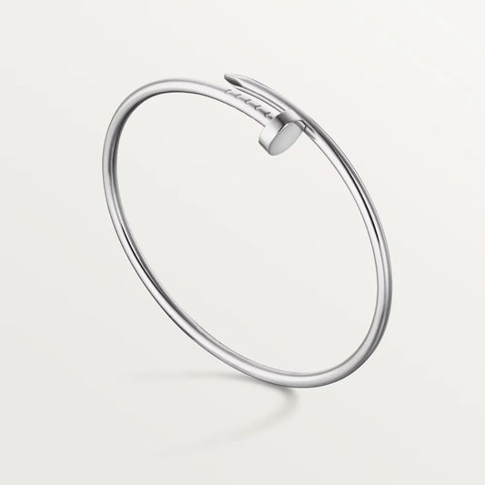 L'amour Linéa Clou Bracelet Small Model White Gold