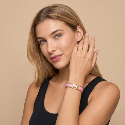 L'amour H Pink Bracelet Rose Gold