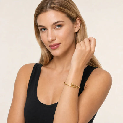 L'amour Linéa Clou Bracelet Small Model Gold