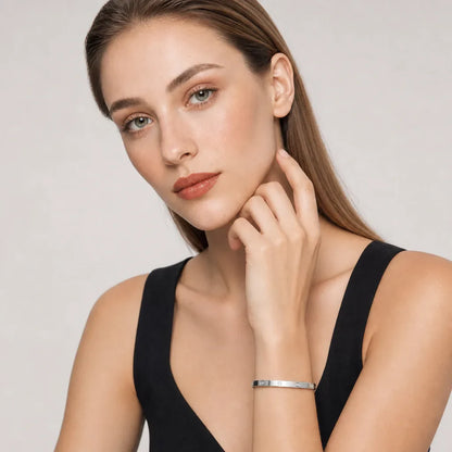 L'amour Amour Bracelet Small Model 6 Diamonds White Gold
