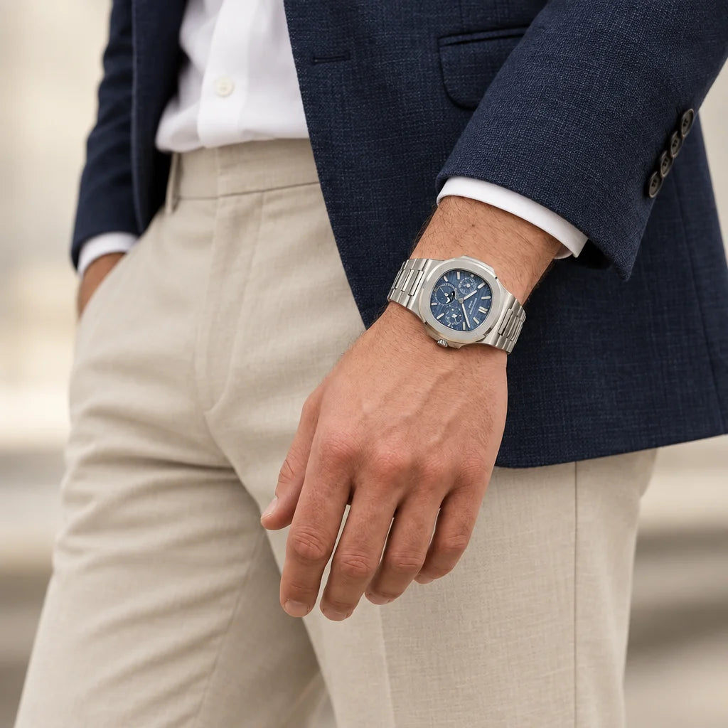 Vandor Nautilus 40mm 5740/1G-001 Blue Dial