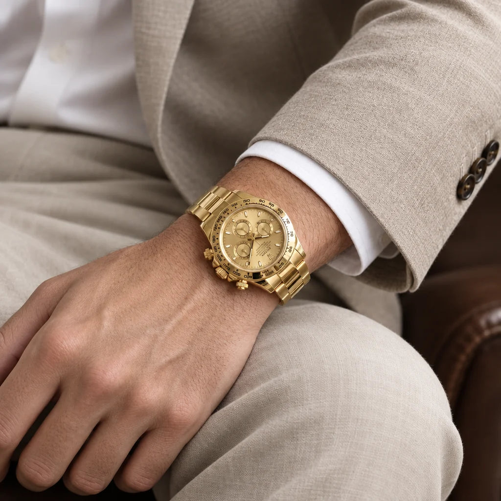 Vandor Cosmograph Daytona Oyster Chronograph With Champagne Dial Men’s Watch | RL 40 116508