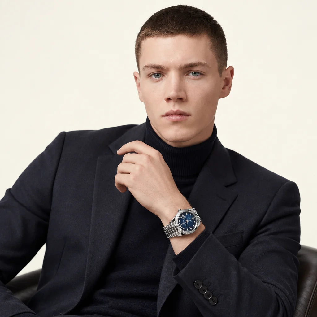 Vandor Day-Date 36mm 128239 Blue Dial