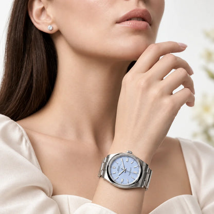 Vandor Oyster Perpetual Purple Dial And Smooth Bezel Watch