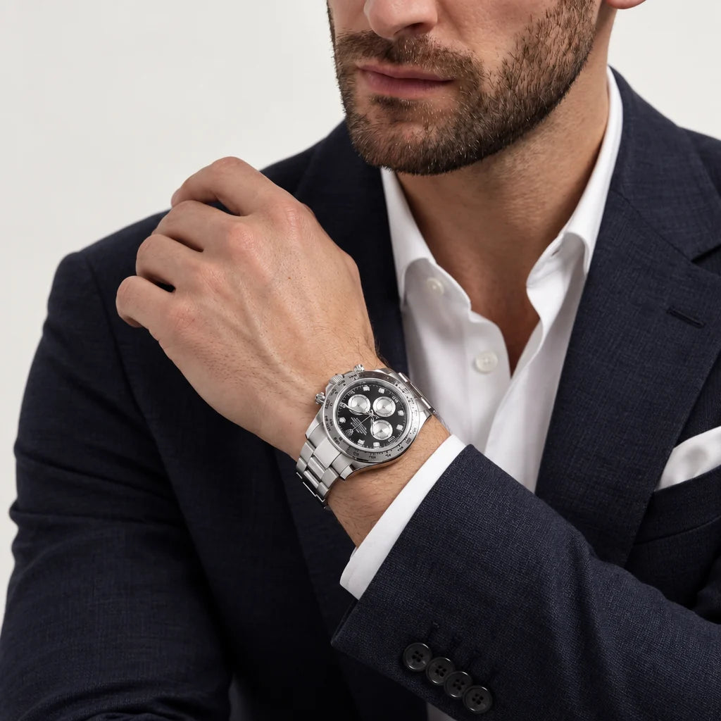 Vandor Cosmograph Daytona 40mm 126509 Black Diamond Dial