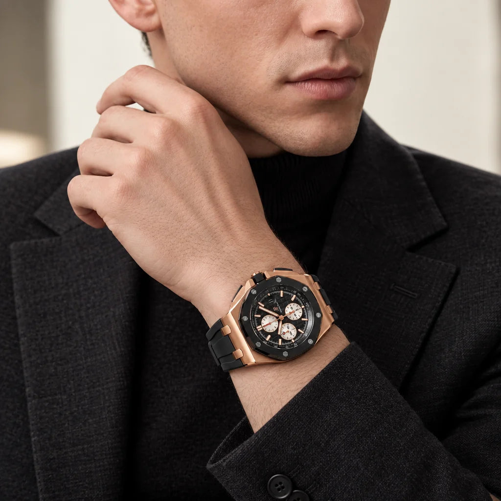Vandor Royal Oak Offshore Chronograph Rose Gold Black Dial 2012 | AP 26400RO.OO.A002CA.01