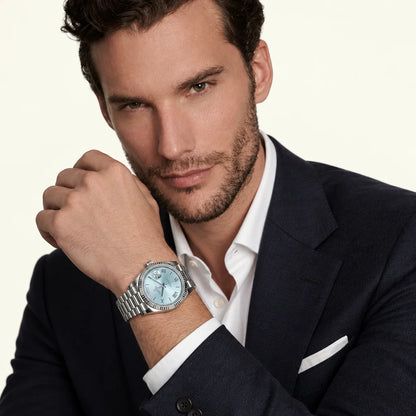 Vandor Day-Date 36mm 128236 Ice Blue Dial