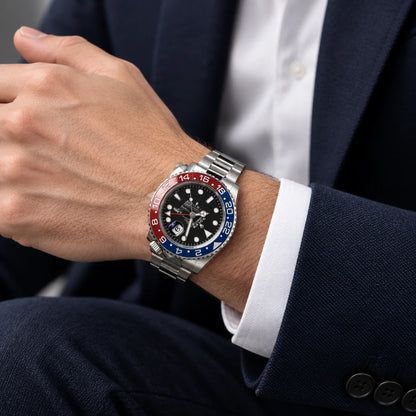 Vandor GMT-Master II Blue Red Pepsi Bezel Men's Watch | RL 40 126710