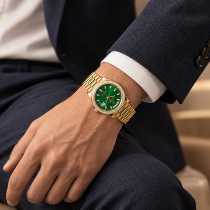 Vandor Day-Date 36mm 128398TBR Green Dial