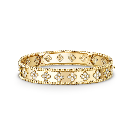 L'amour Mille Four Leaf Clover Bracelet Medium Gold