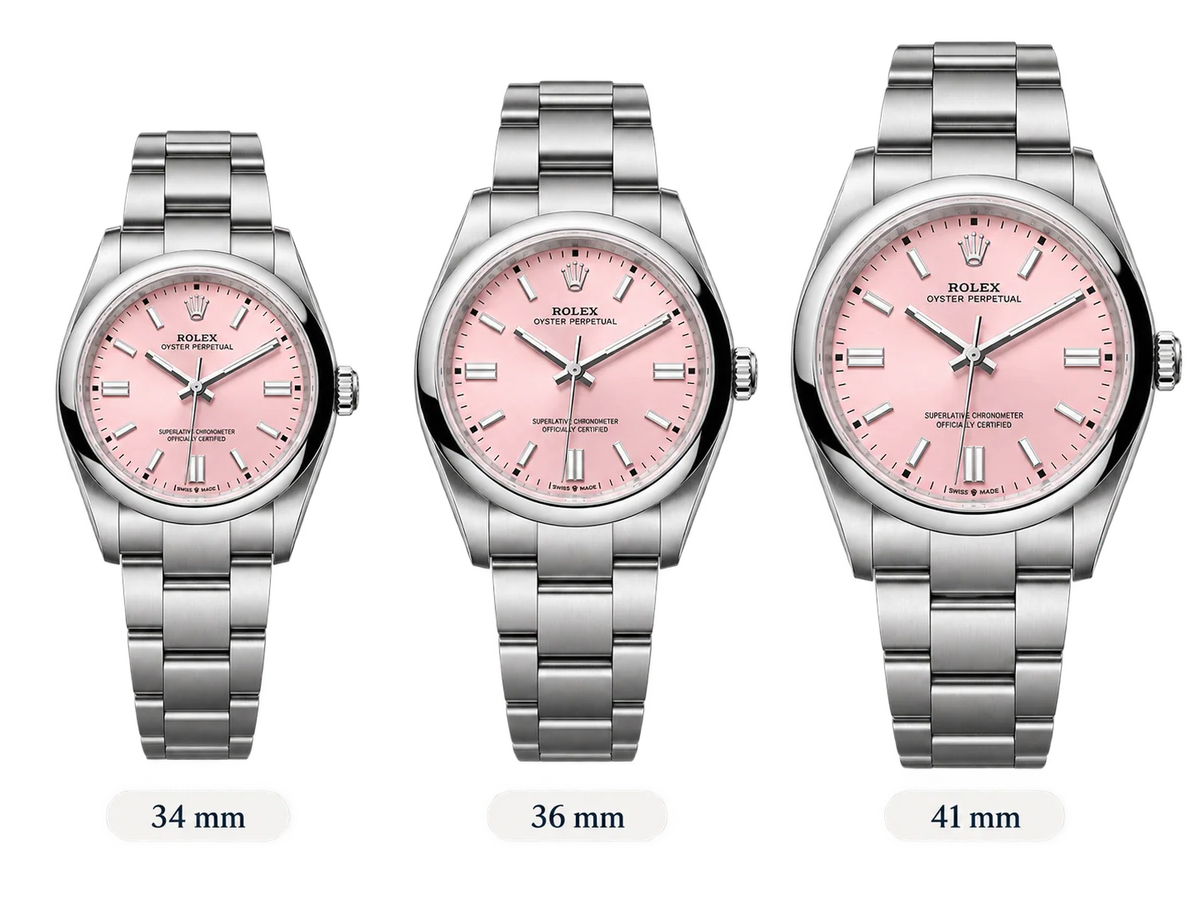 Vandor Oyster Perpetual Pink Dial And Smooth Bezel Women’s Watch | RL 36 126000