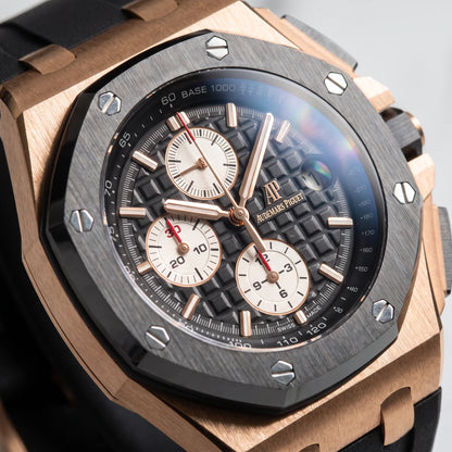 Vandor Royal Oak Offshore Chronograph Rose Gold Black Dial 2012 | AP 26400RO.OO.A002CA.01