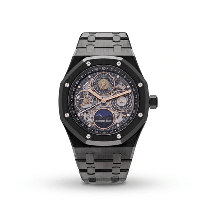 Vandor Royal Oak Perpetual Openworked Black Ceramic | AP 26585CE.OO.1225CE.01