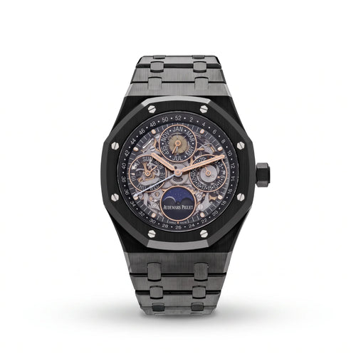 Vandor Royal Oak Perpetual Openworked Black Ceramic | AP 26585CE.OO.1225CE.01