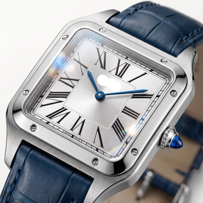 Vandor Santos Blue Strap Stainless Steel Watch