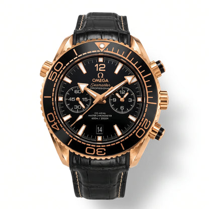 Vandor Seamaster Planet Ocean Chronograph Sedna Gold Mens Watch | OM 215.63.46.51.01.001