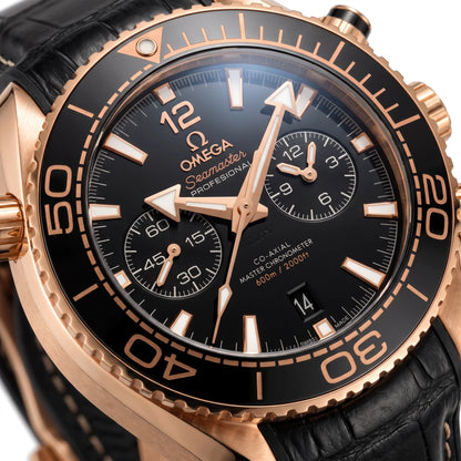 Vandor Seamaster Planet Ocean Chronograph Sedna Gold Mens Watch | OM 215.63.46.51.01.001