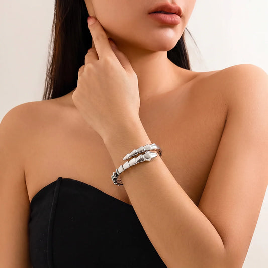 L'amour Viper Essence Bracelet White Gold
