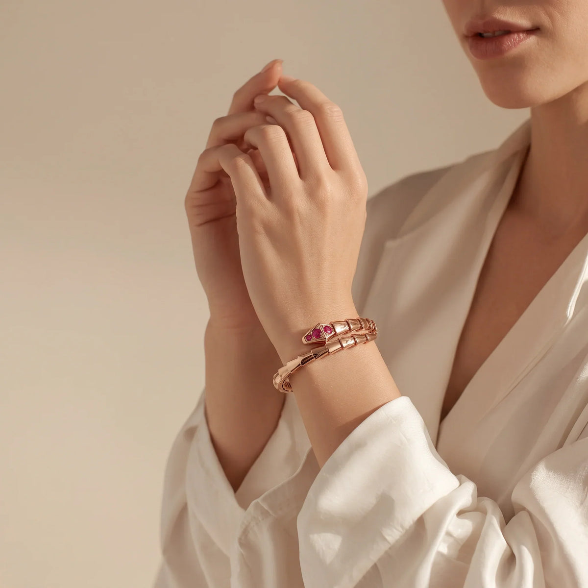 L'amour Viper Essence Bracelet Red Pearl