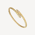 L'amour Viper Essence Bracelet Pavé Diamond Head & Tail Yellow Gold