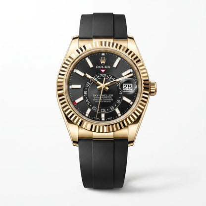 Vandor Sky-Dweller Dial Time And Yellow Tone Ring-Command Control Men's Watch RL 42 336238