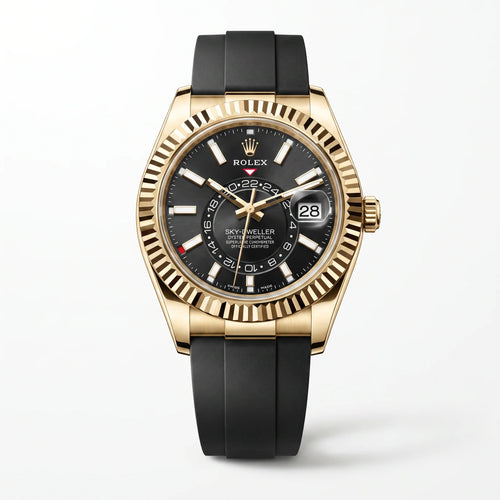 Vandor Sky-Dweller Dial Time And Yellow Tone Ring-Command Control Men's Watch RL 42 336238