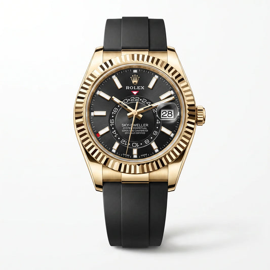 Vandor Sky-Dweller Dial Time And Yellow Tone Ring-Command Control Men's Watch RL 42 336238