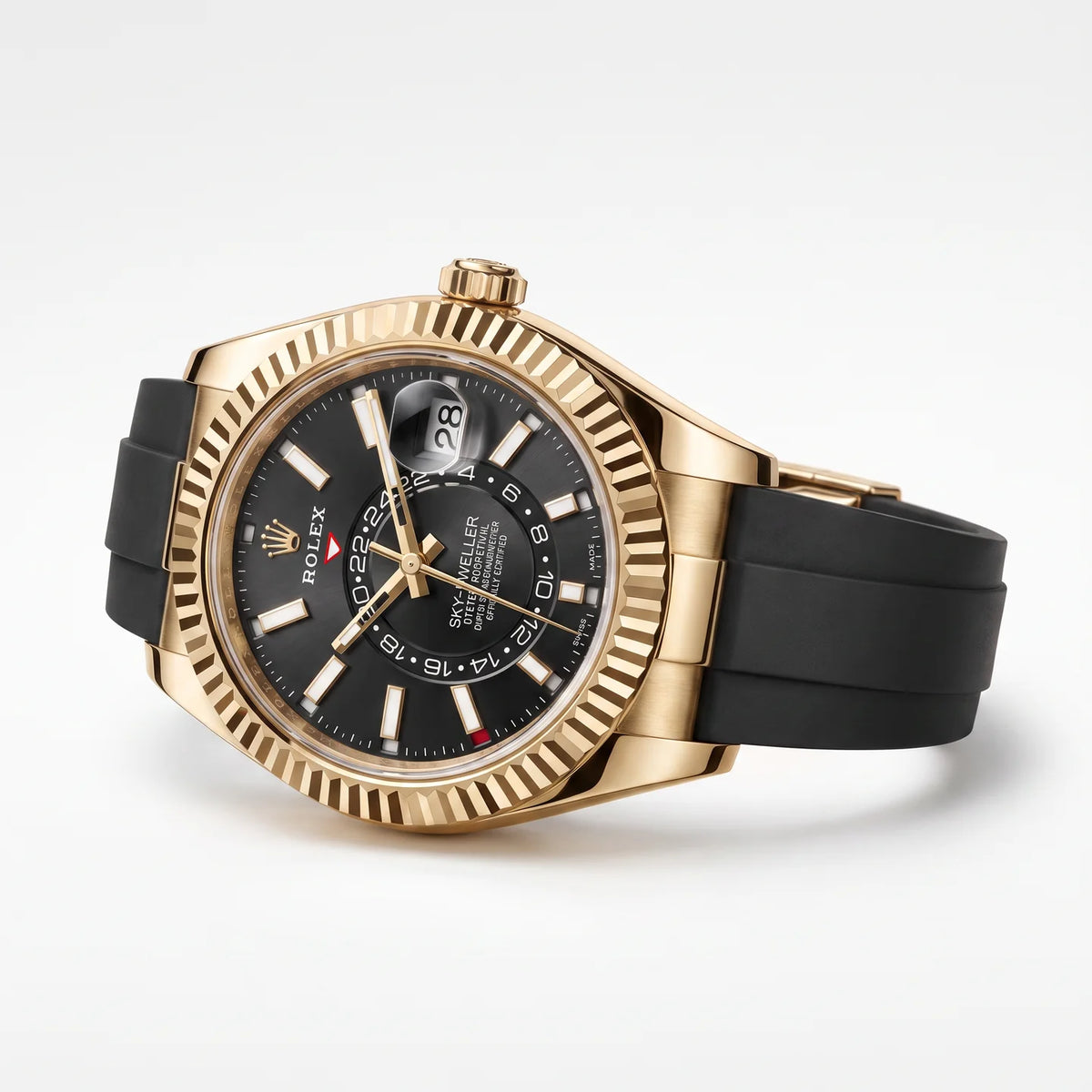Vandor Sky-Dweller Dial Time And Yellow Tone Ring-Command Control Men's Watch RL 42 336238